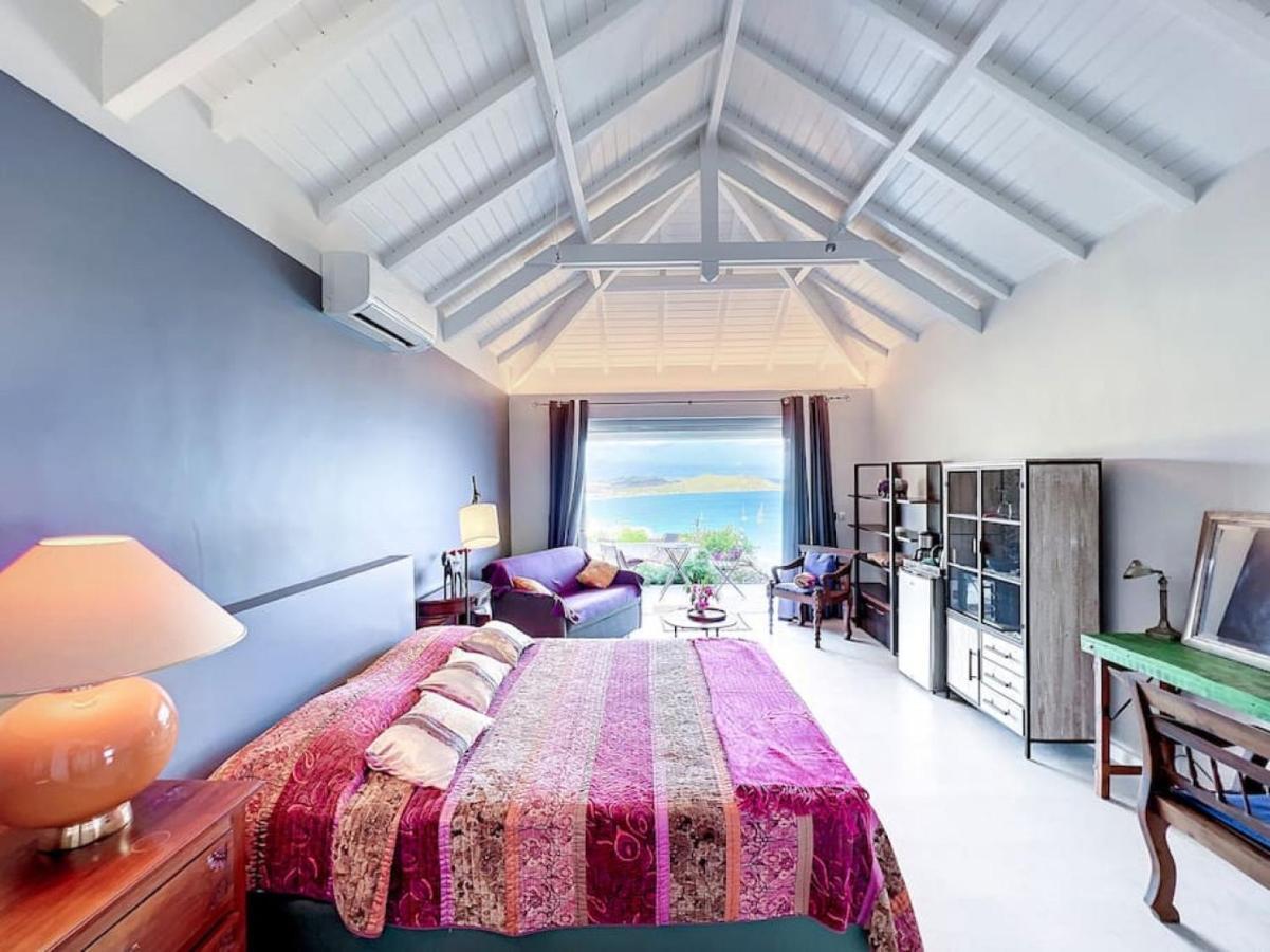 Blue Room In A Shared Villa Diamant With Communal Pool And Sea View Grand Case Exterior foto